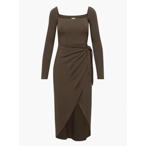 Aritzia Wilfred Saturn Long Sleeve Midi Dress